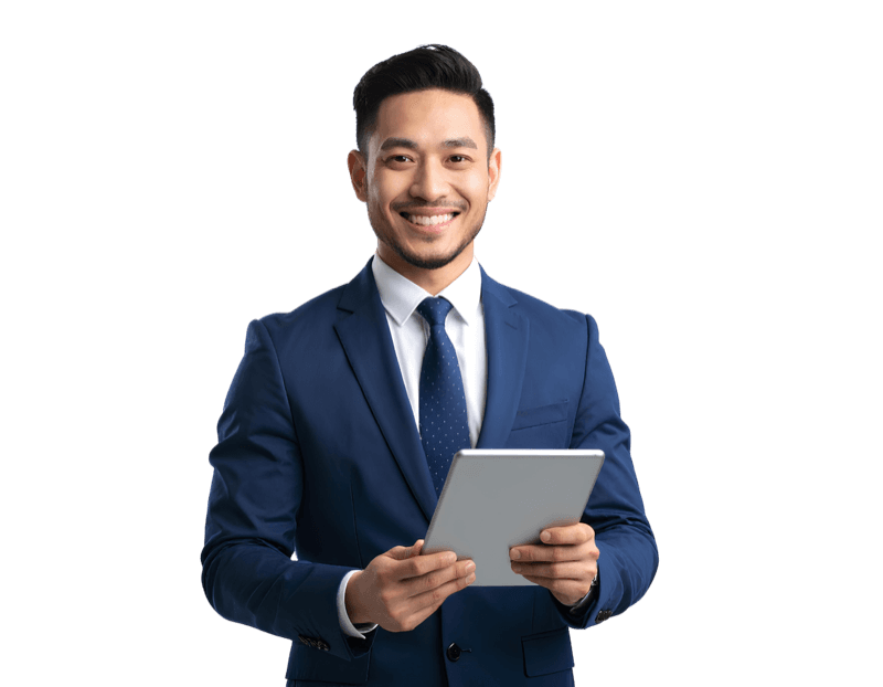 Professional using WareVoyant on iPad